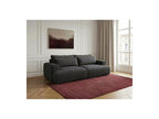 Twiny - Canapé Droit Fixe 3 Places Assise Profonde - Tissu Lisse