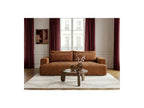 Twiny - Canapé Droit Fixe 3 Places Assise Profonde - Tissu Lisse