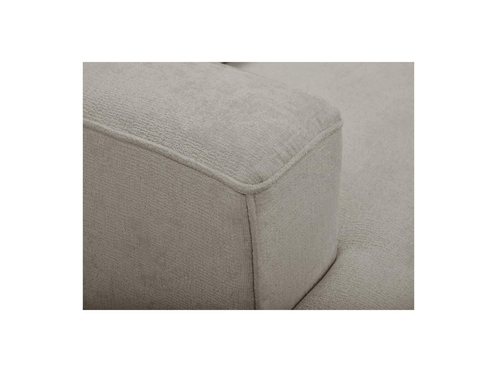 Twiny - Canapé Droit Fixe 3 Places Assise Profonde - Tissu Lisse
