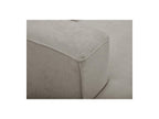 Twiny - Canapé Droit Fixe 3 Places Assise Profonde - Tissu Lisse