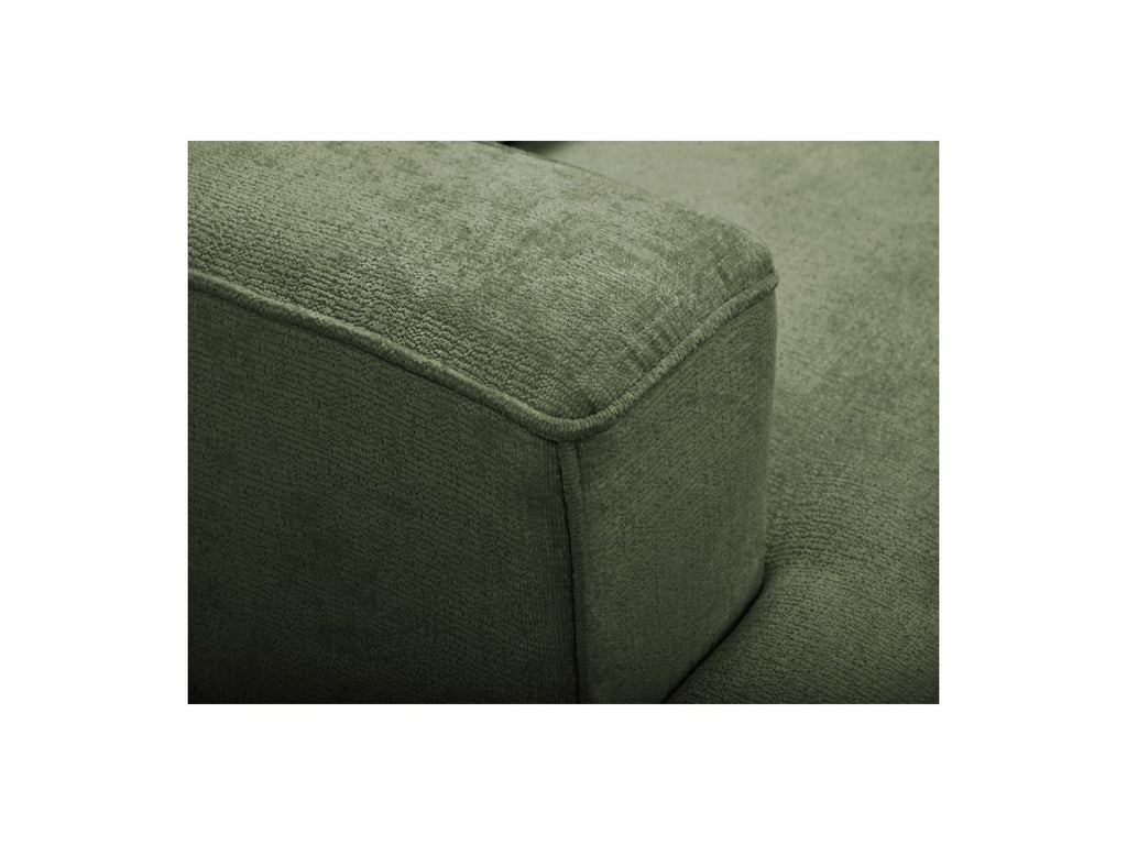 Twiny - Canapé Droit Fixe 3 Places Assise Profonde - Tissu Lisse