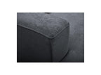 Twiny - Canapé Droit Fixe 3 Places Assise Profonde - Tissu Lisse