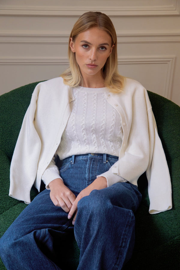 Gilet En Maille Le Cocteau - Ecru