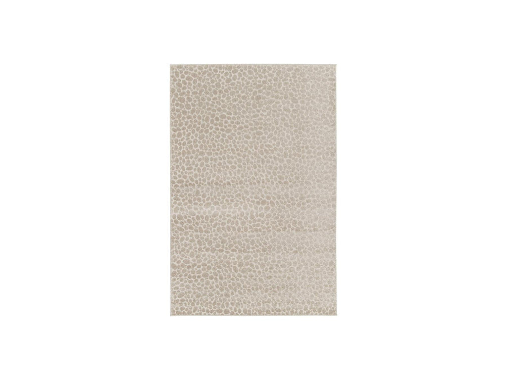 Giso - Tapis Poils Ras - Motif Abstrait - Beige