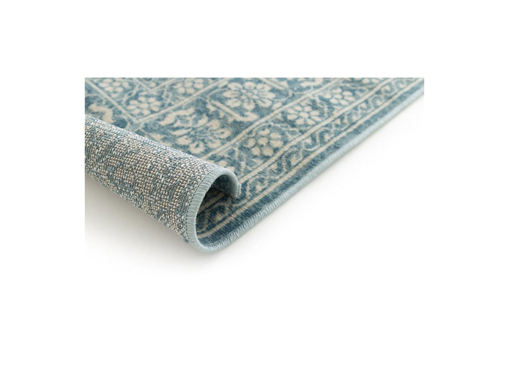 Brann - Tapis Poils Ras - Vintage - Bleu