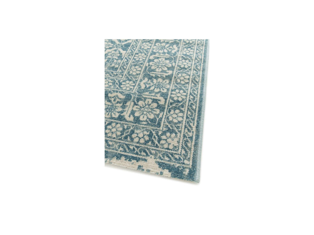 Brann - Tapis Poils Ras - Vintage - Bleu