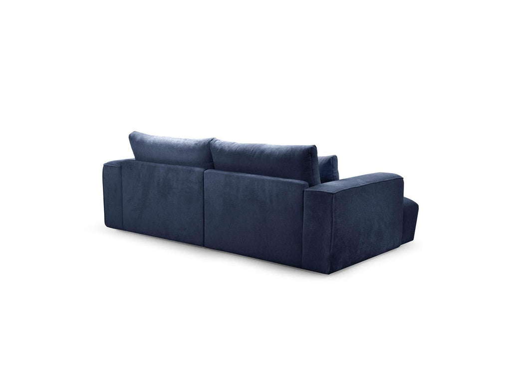 Twiny - Canapé Droit Fixe 3 Places Assise Profonde - Tissu Lisse