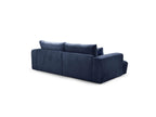 Twiny - Canapé Droit Fixe 3 Places Assise Profonde - Tissu Lisse