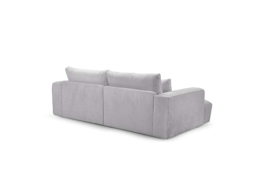 Twiny - Canapé Droit Fixe 3 Places Assise Profonde - Tissu Lisse