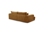 Twiny - Canapé Droit Fixe 3 Places Assise Profonde - Tissu Lisse