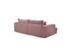 Twiny - Canapé Droit Fixe 3 Places Assise Profonde - Tissu Lisse