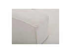 Twiny - Canapé Droit Fixe 3 Places Assise Profonde - Tissu Lisse