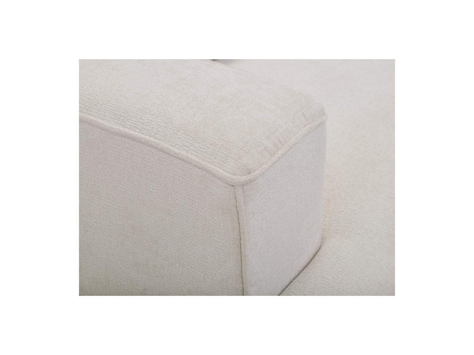 Twiny - Canapé Droit Fixe 3 Places Assise Profonde - Tissu Lisse