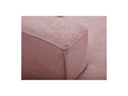 Twiny - Canapé Droit Fixe 3 Places Assise Profonde - Tissu Lisse