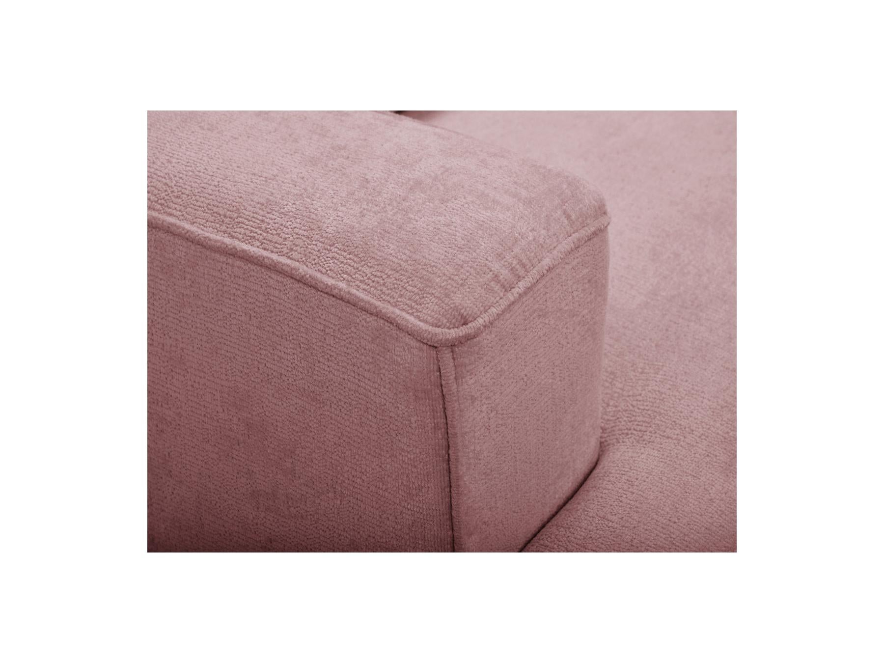 Twiny - Canapé Droit Fixe 3 Places Assise Profonde - Tissu Lisse