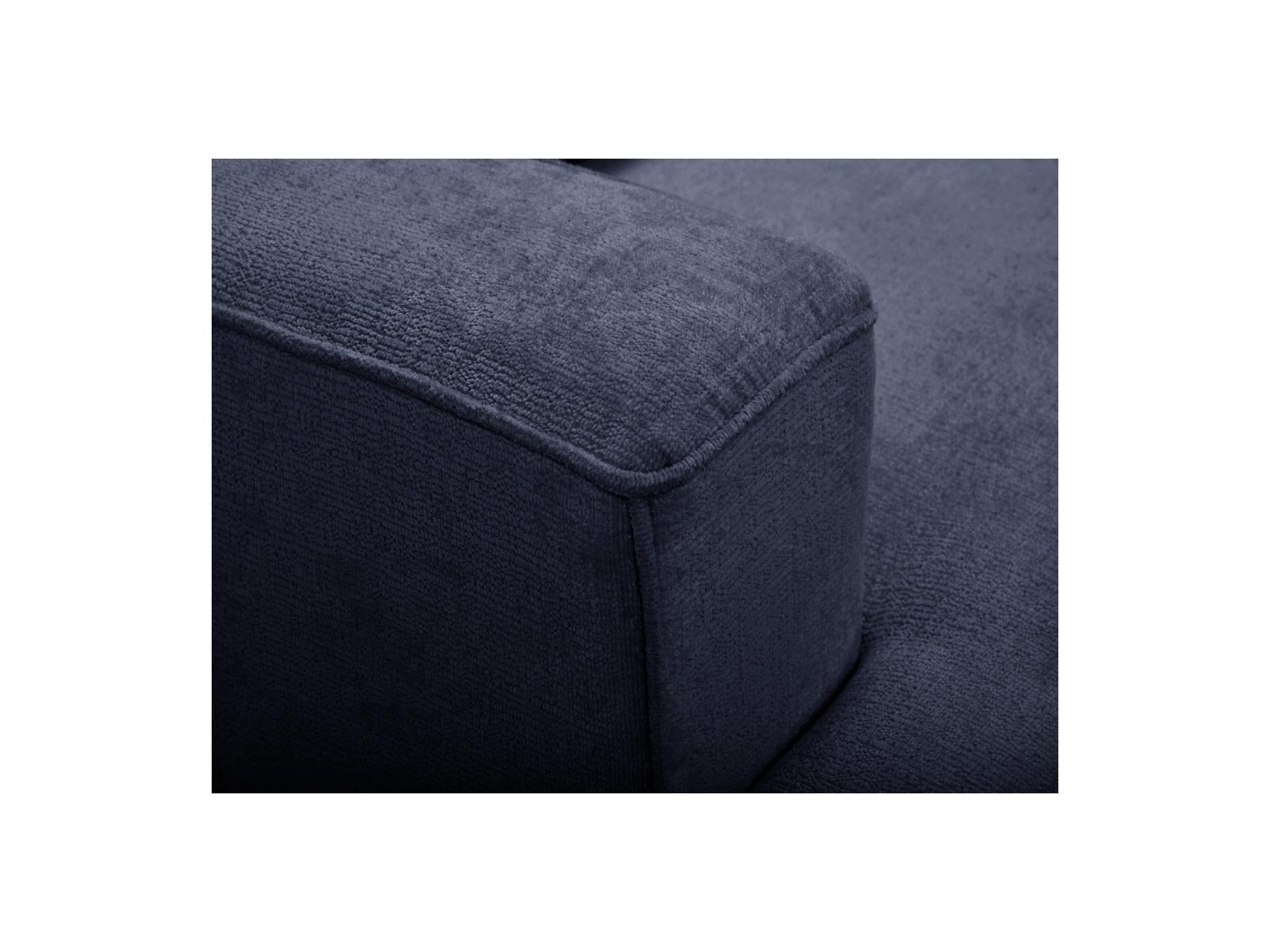 Twiny - Canapé Droit Fixe 3 Places Assise Profonde - Tissu Lisse