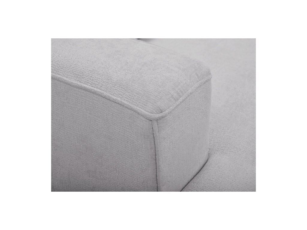 Twiny - Canapé Droit Fixe 3 Places Assise Profonde - Tissu Lisse