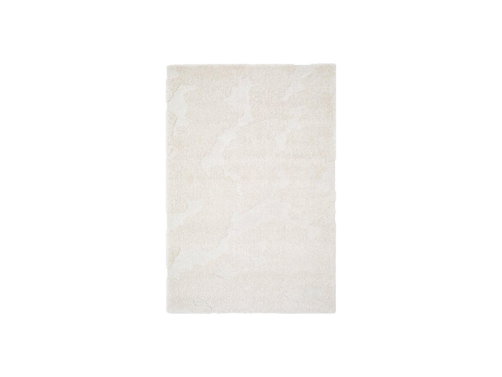 Embren - Tapis Poils Longs Embren Motif Abstrait - Beige