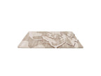 Elvia - Tapis Poils Longs - Motif Abstrait - Beige