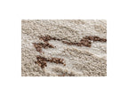 Elvia - Tapis Poils Longs - Motif Abstrait - Beige