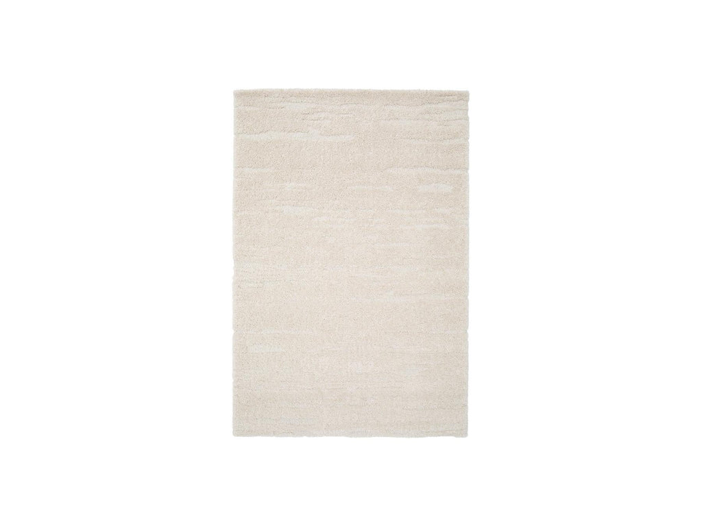 Telira - Tapis Poils Longs - Motif Abstrait - Beige