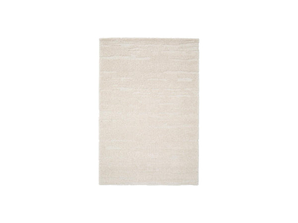 Telira - Tapis Poils Longs - Motif Abstrait - Beige