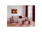 Twiny - Canapé Droit Fixe 3 Places Assise Profonde - Tissu Lisse