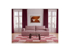 Twiny - Canapé Droit Fixe 3 Places Assise Profonde - Tissu Lisse