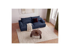 Twiny - Canapé Droit Fixe 3 Places Assise Profonde - Tissu Lisse