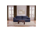 Twiny - Canapé Droit Fixe 3 Places Assise Profonde - Tissu Lisse