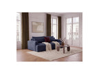 Twiny - Canapé Droit Fixe 3 Places Assise Profonde - Tissu Lisse
