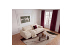 Twiny - Canapé Droit Fixe 3 Places Assise Profonde - Tissu Lisse