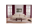 Twiny - Canapé Droit Fixe 3 Places Assise Profonde - Tissu Lisse