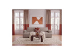 Twiny - Canapé Droit Fixe 3 Places Assise Profonde - Tissu Lisse