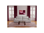 Twiny - Canapé Droit Fixe 3 Places Assise Profonde - Tissu Lisse