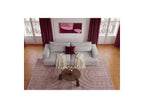 Twiny - Canapé Droit Fixe 3 Places Assise Profonde - Tissu Lisse