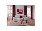 Twiny - Canapé Droit Fixe 3 Places Assise Profonde - Tissu Lisse