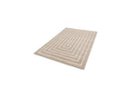 Lyzzo - Tapis Poils Longs - Motif Graphique - Crème