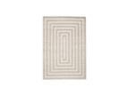 Lyzzo - Tapis Poils Longs - Motif Graphique - Crème