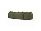 Calypso - Canapé D'Angle Fixe - Tissu Bouclette - Angle Droit