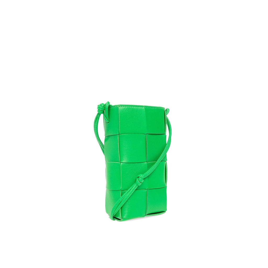 Bottega Veneta Leather Phone Case - Green - Femme