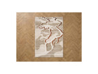 Elvia - Tapis Poils Longs - Motif Abstrait - Beige