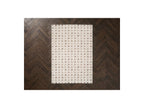 Mizai - Tapis Poils Longs - Motif Graphique - Beige
