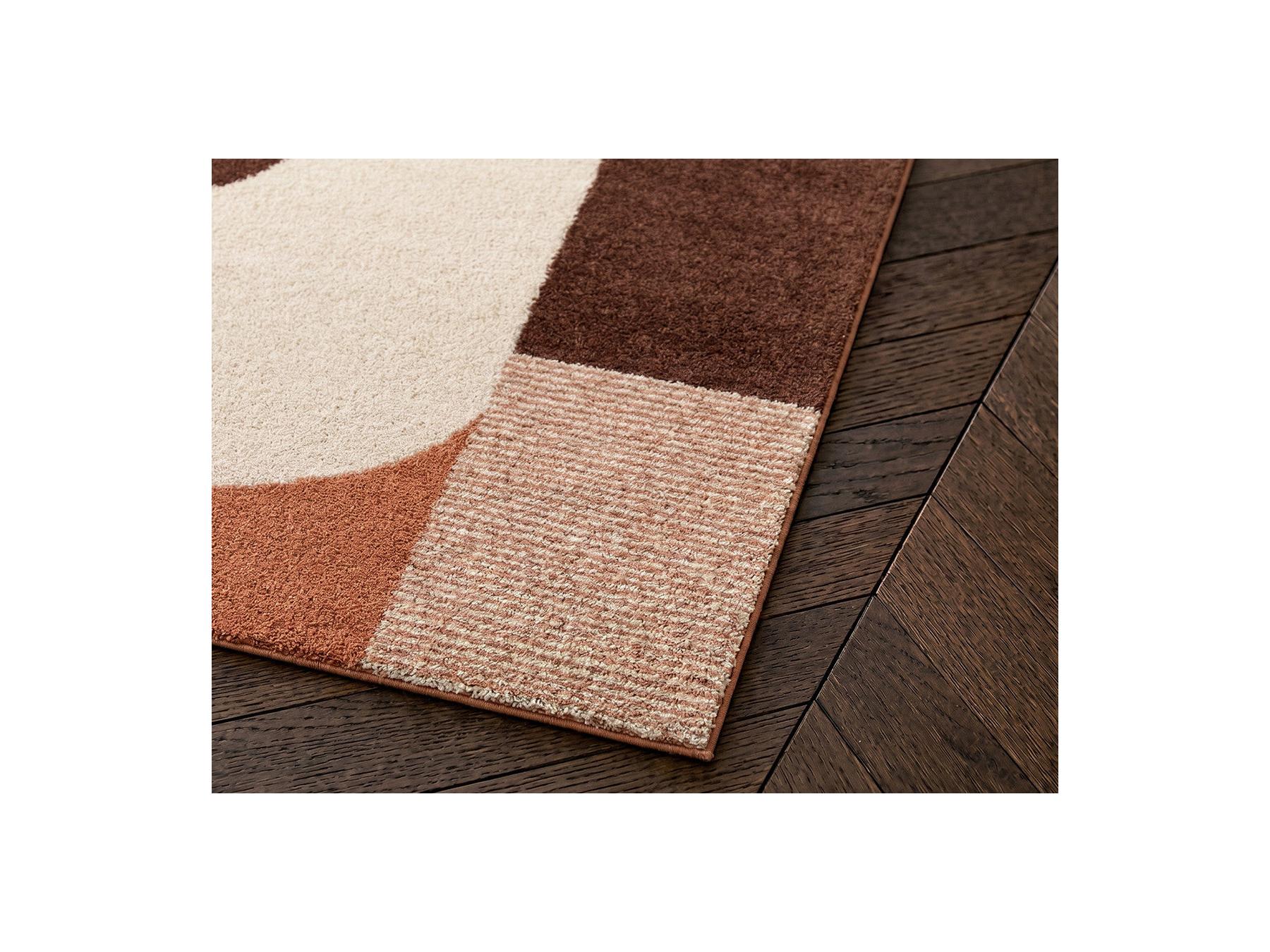 Sorella - Tapis Poils Longs - Motif Graphique - Beige