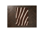 Tirasu - Tapis Poils Longs - Motif Abstrait - Marron