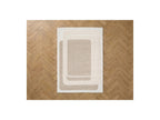 Kare - Tapis Poils Longs - Motif Graphique - Beige