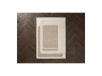 Kare - Tapis Poils Longs - Motif Graphique - Beige