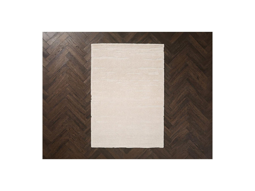 Telira - Tapis Poils Longs - Motif Abstrait - Beige