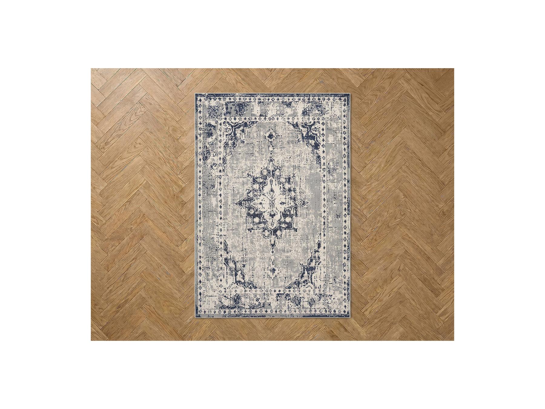 Minerva - Tapis Poils Ras - Vintage - Gris