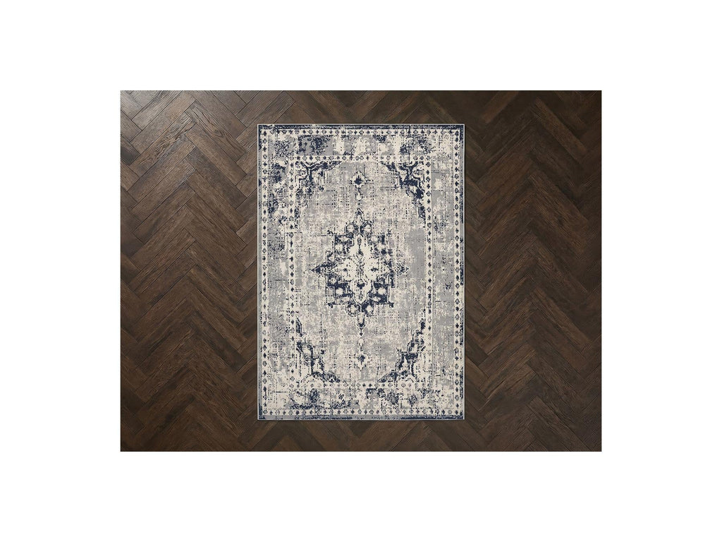 Minerva - Tapis Poils Ras - Vintage - Gris